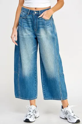Barrel Mid Rise Jeans