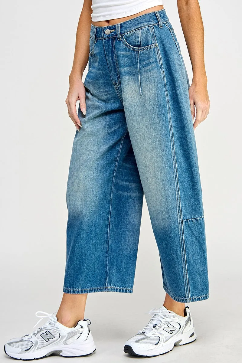 Barrel Mid Rise Jeans