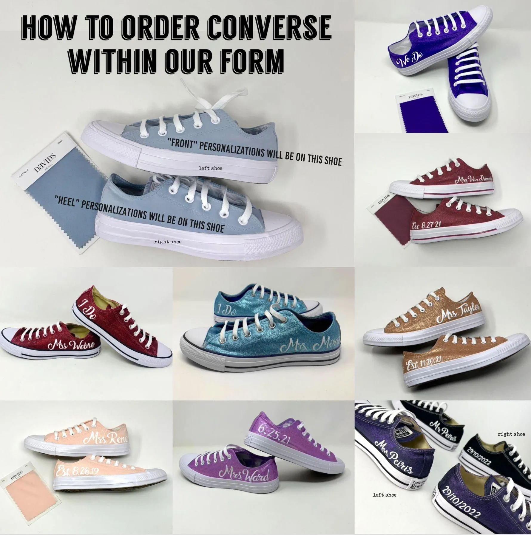 Custom Wedding Color Shoes