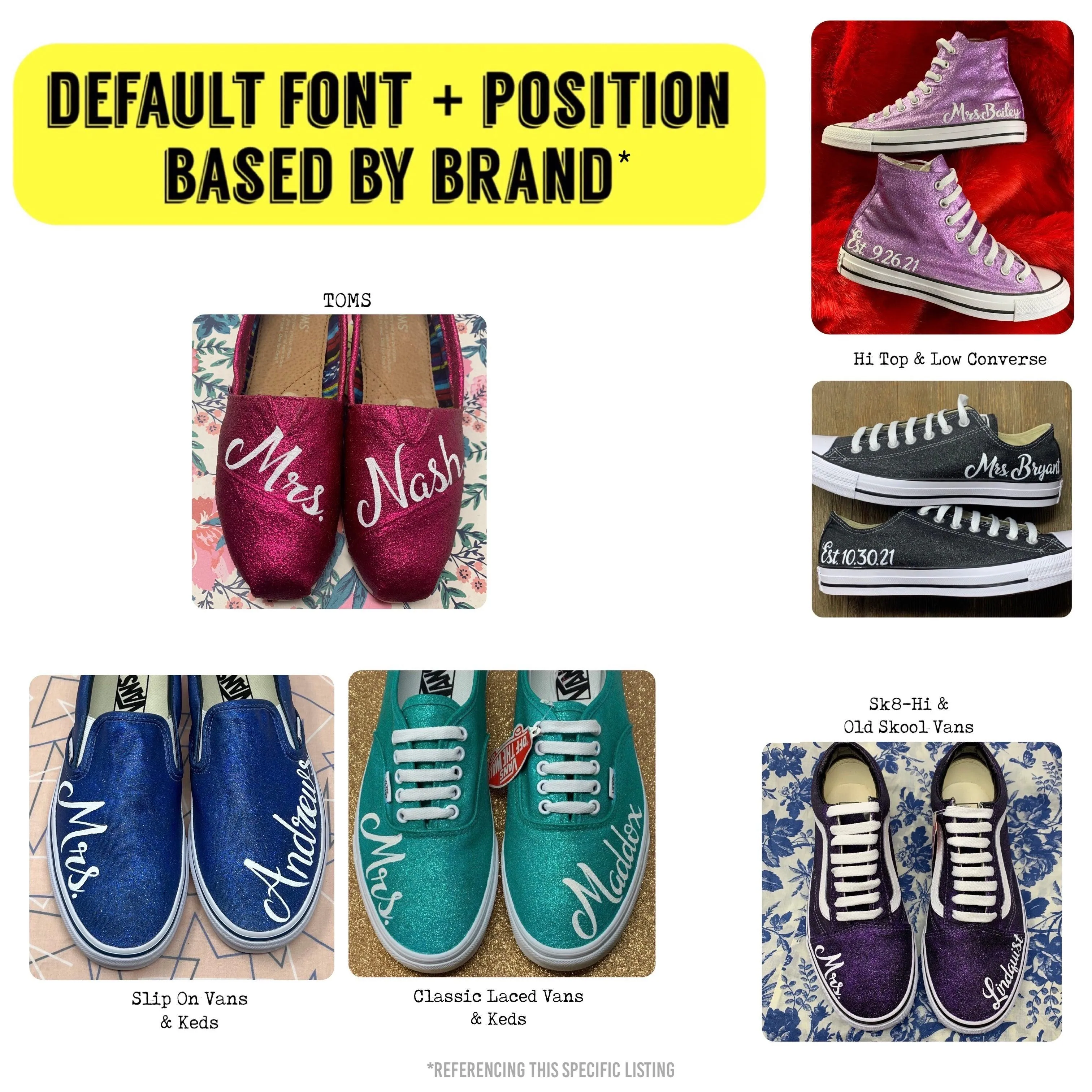 Custom Wedding Color Shoes