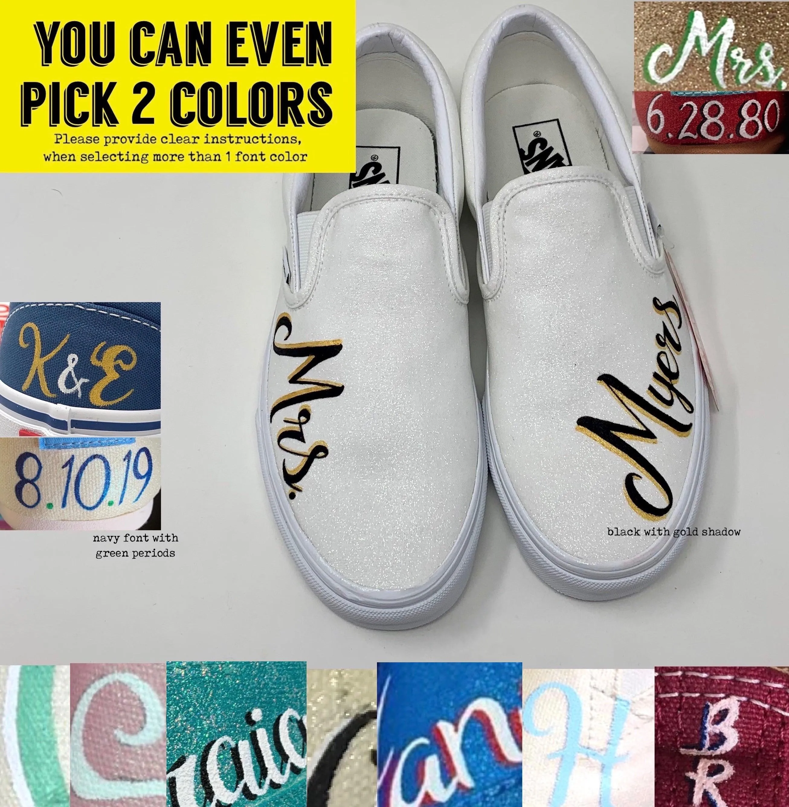 Custom Wedding Color Shoes