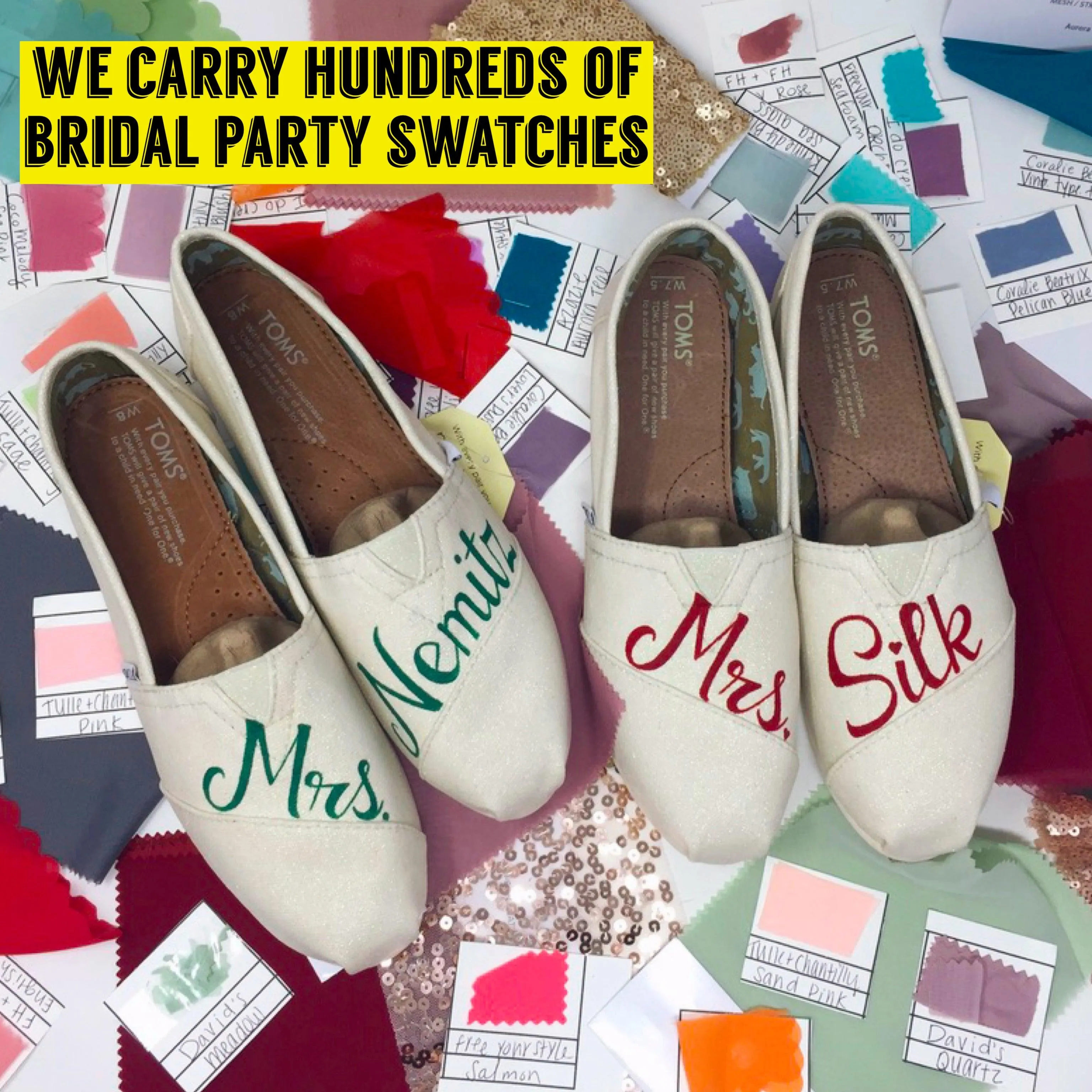 Custom Wedding Color Shoes