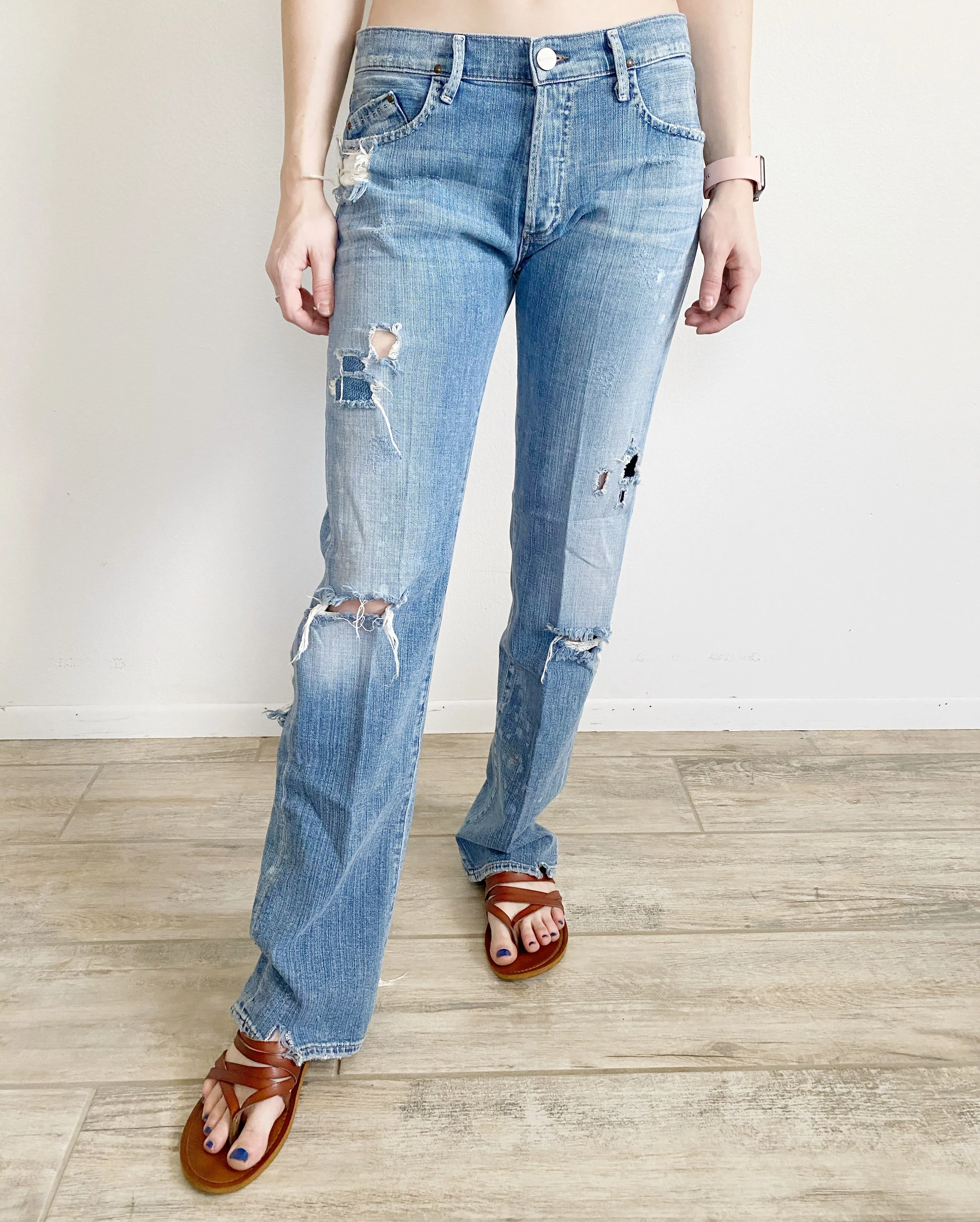 Goldsign Vintage Distressed Jeans 26