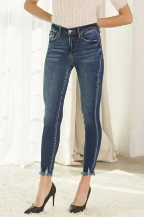Kancan Dark Hem Detail Jeans
