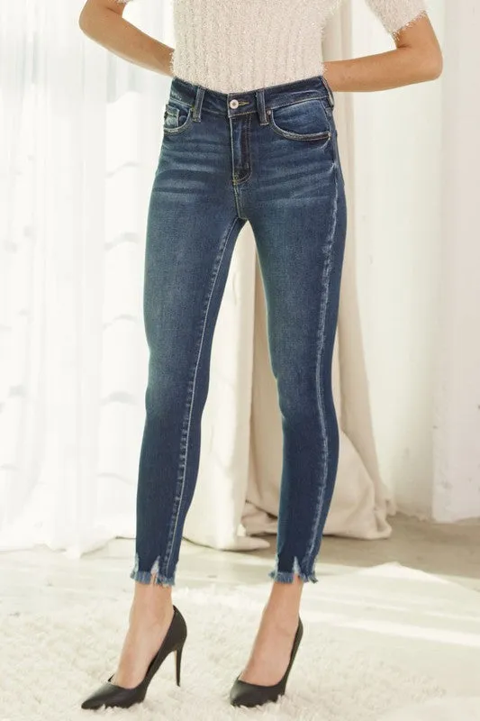 Kancan Dark Hem Detail Jeans