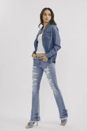Kancan Low Rise Bootcut Jeans