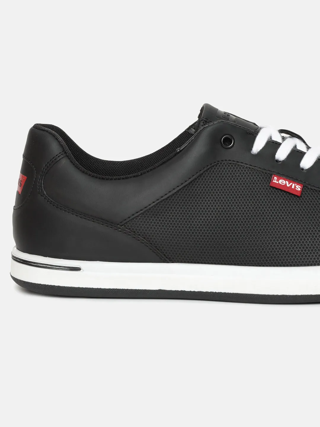 Men's Black Solid Shoes