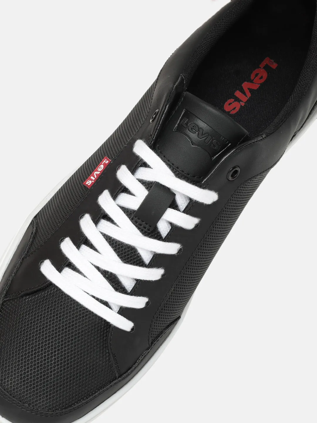 Men's Black Solid Shoes