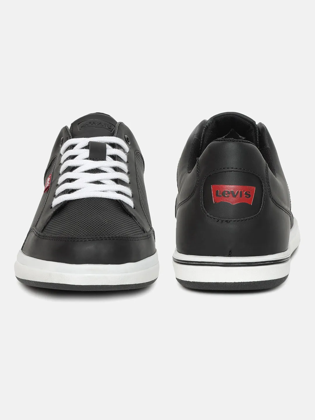 Men's Black Solid Shoes