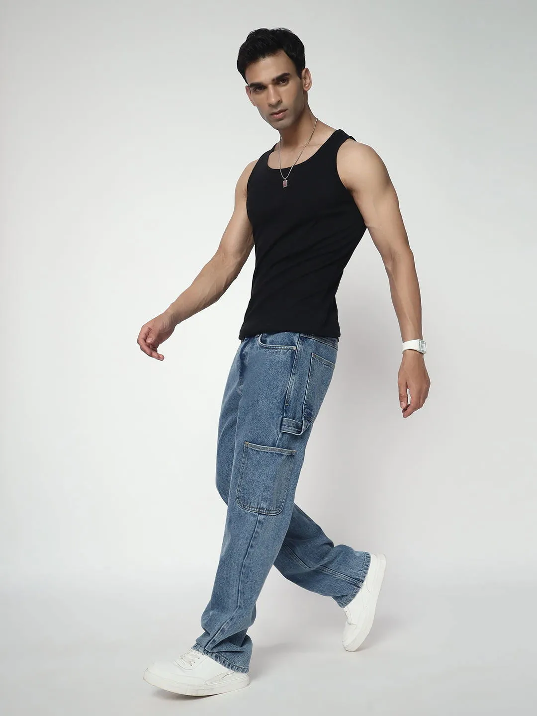MEN'S CARPENTER JEANS-BLUE