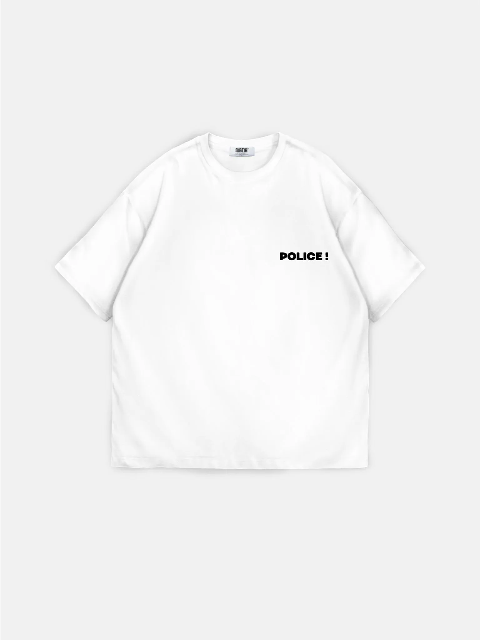 Oversize 'Warn a Brother' T-shirt - Ecru
